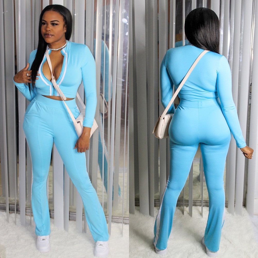 Icey blue two piece set.
